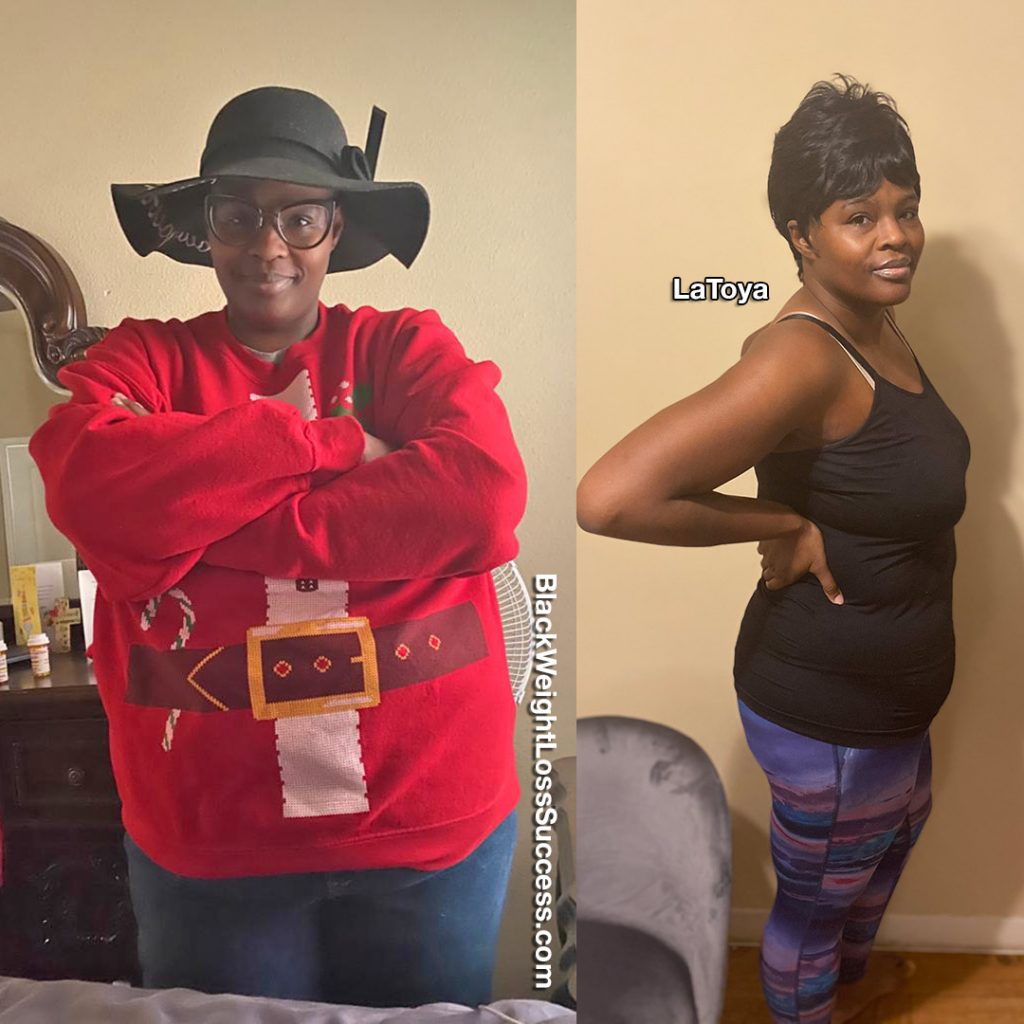 LaToya lost 110 pounds Black Weight Loss Success