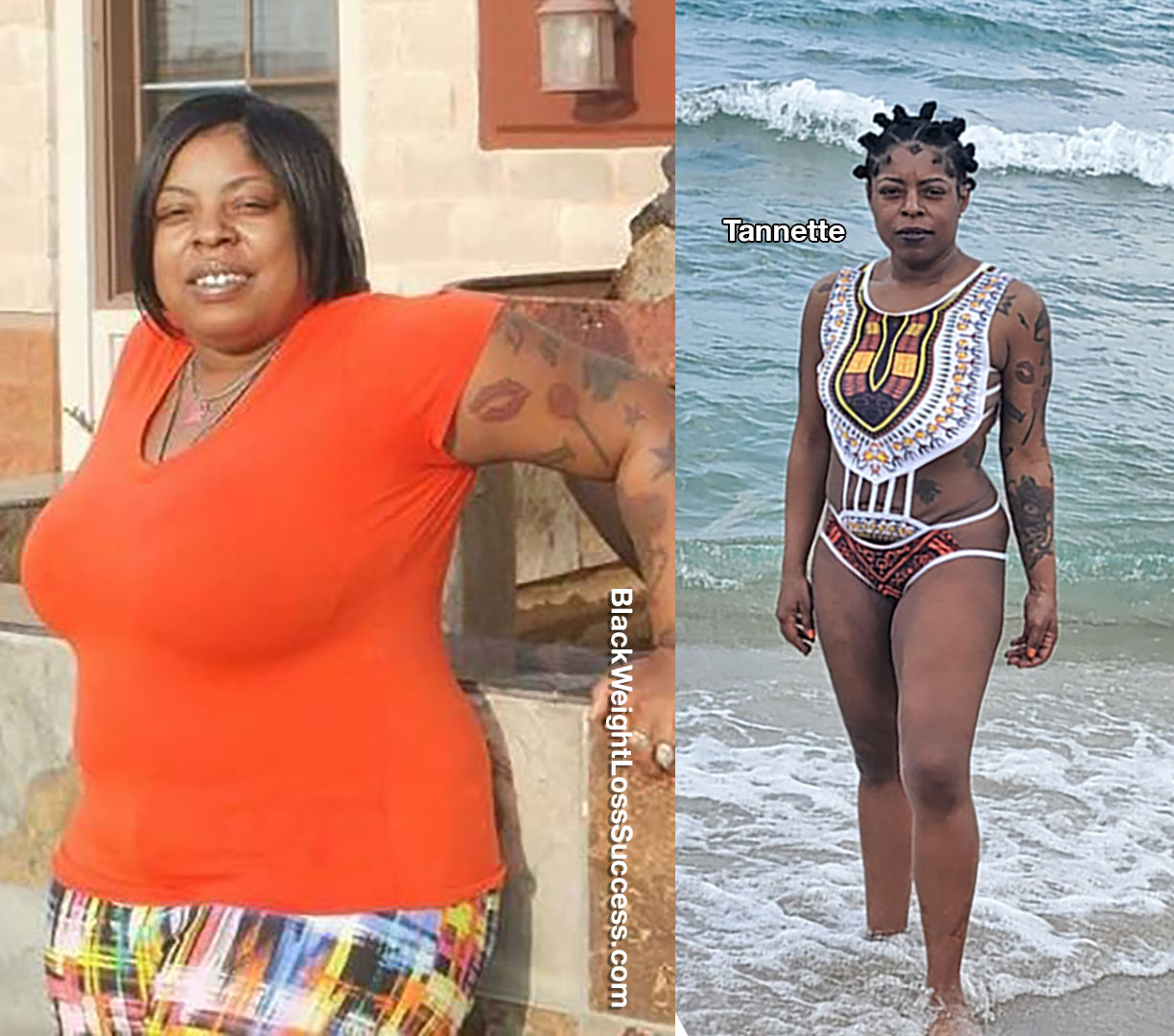 Tannette lost 90 pounds