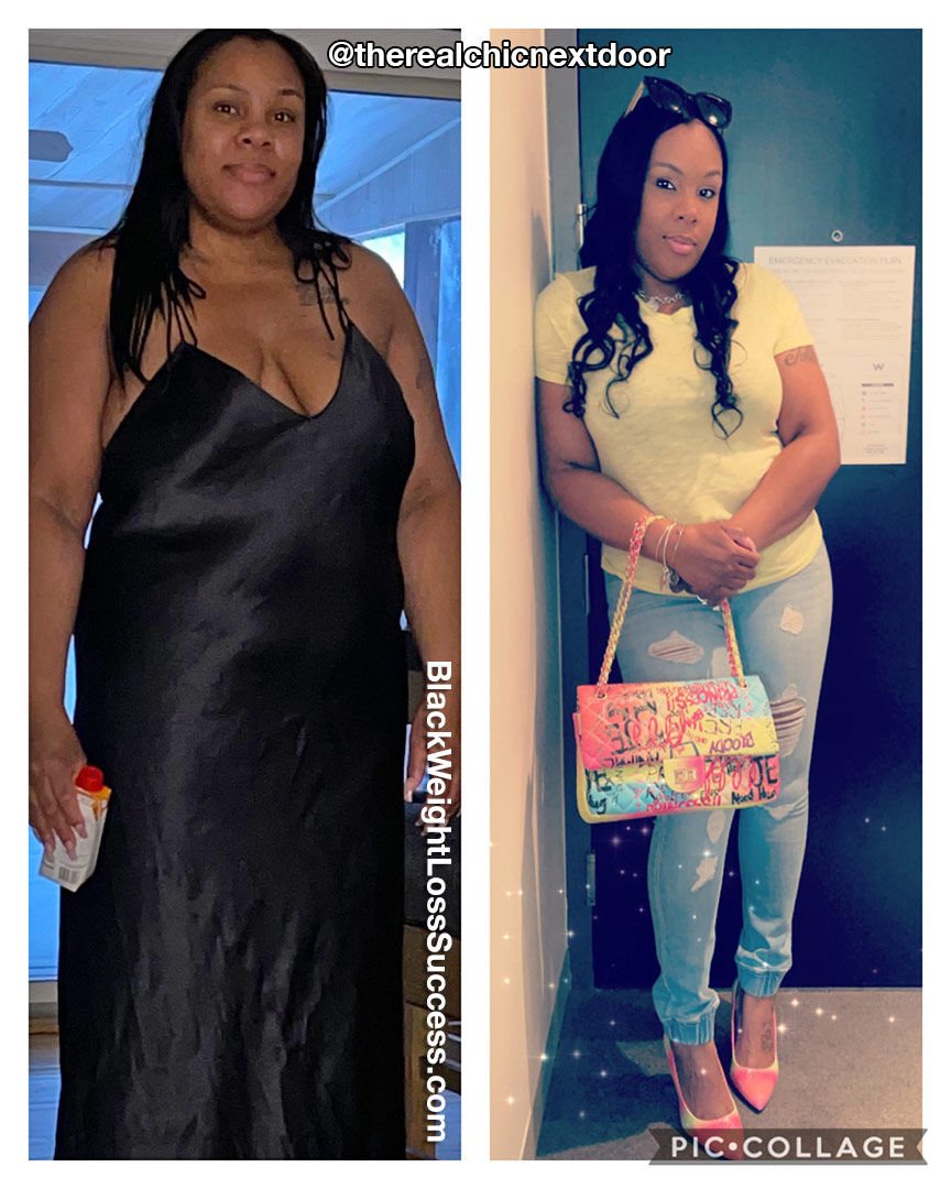 JaQuitta lost 57 pounds