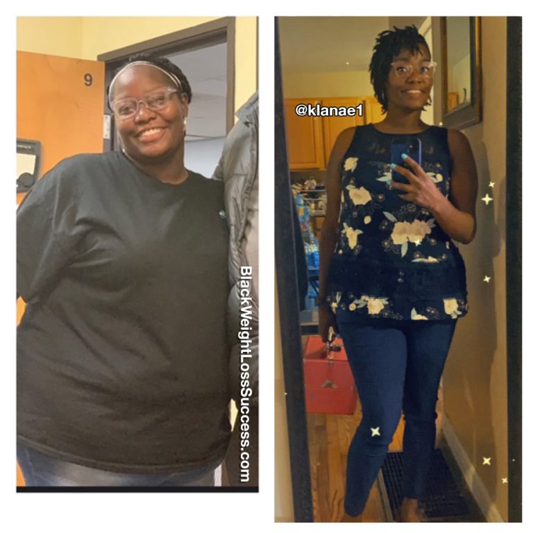 Kristal lost 91 pounds Black Weight Loss Success