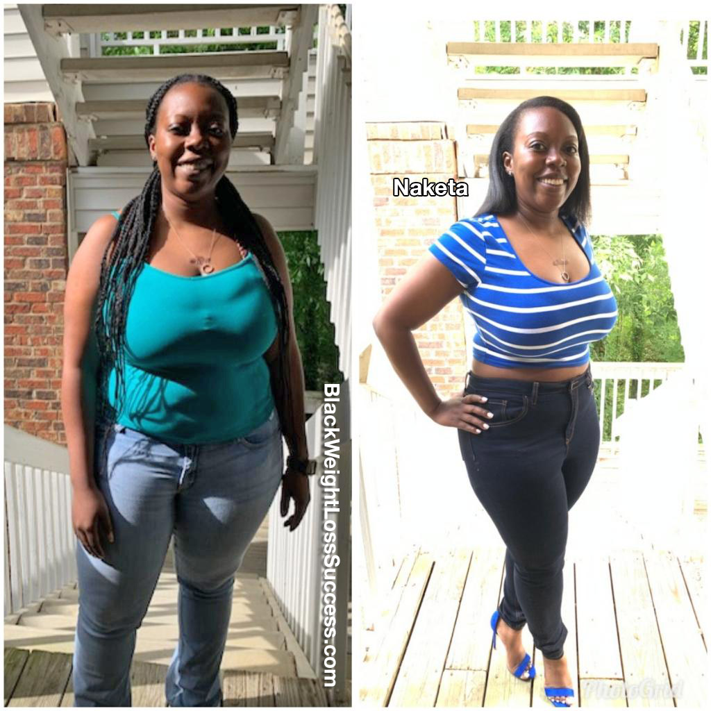 Naketa lost 30 pounds