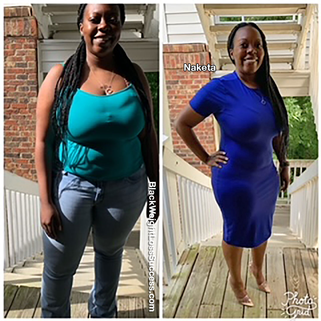 Naketa lost 30 pounds