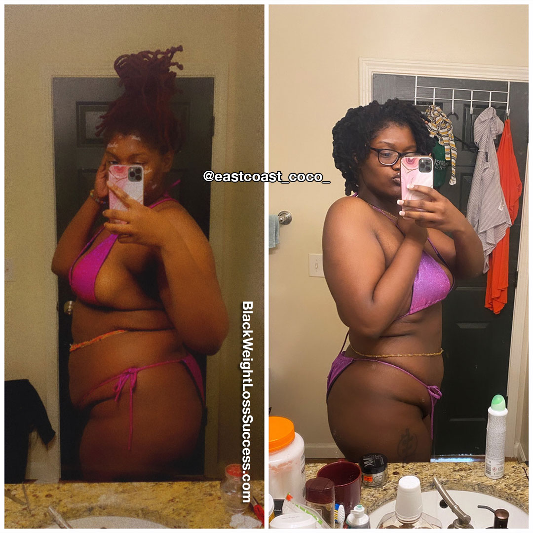 Mecca lost 32 pounds
