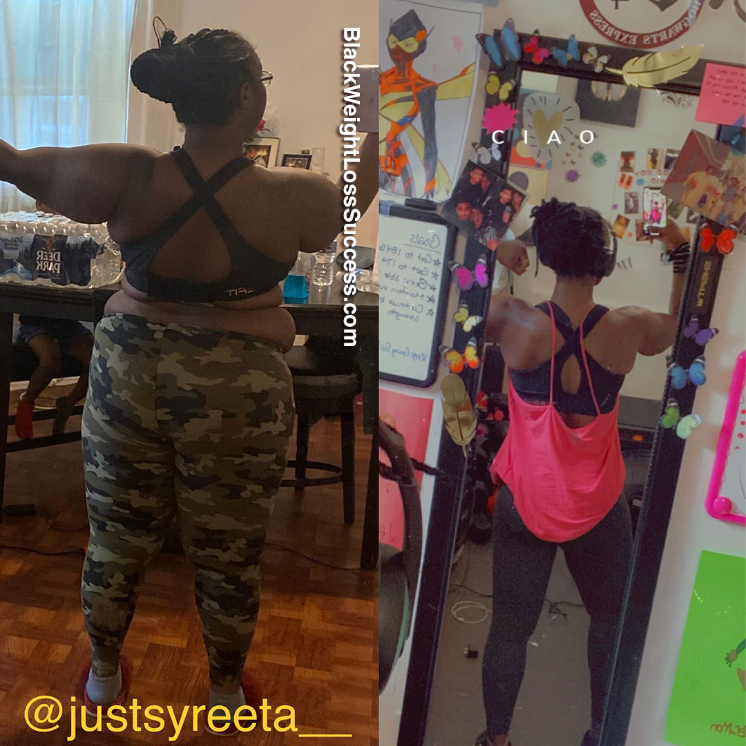 Syreeta before and after weight loss