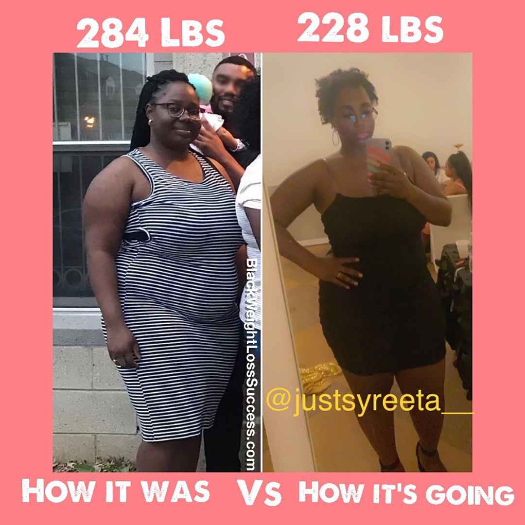 Syreeta lost 58 pounds