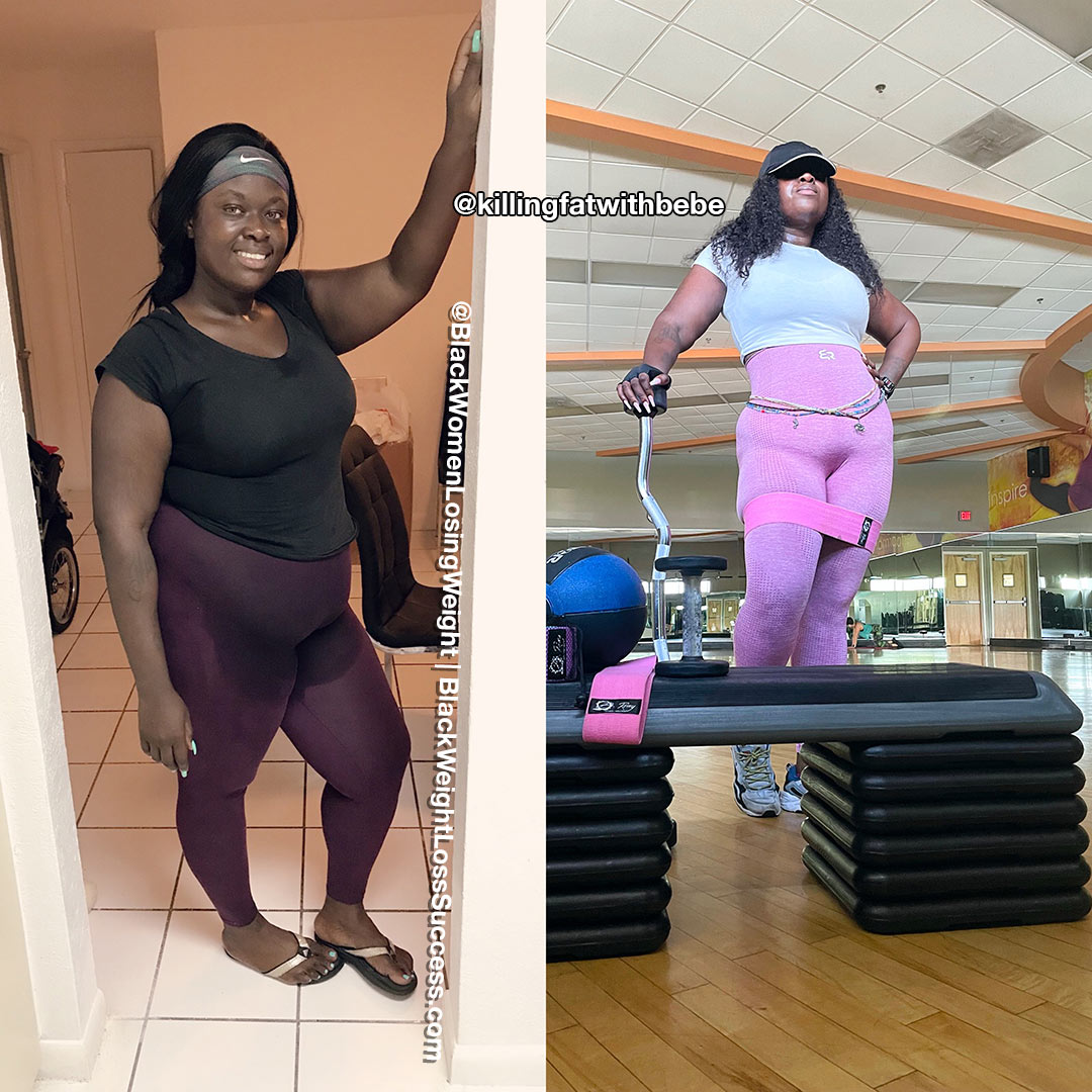 Bebe before and after weight loss