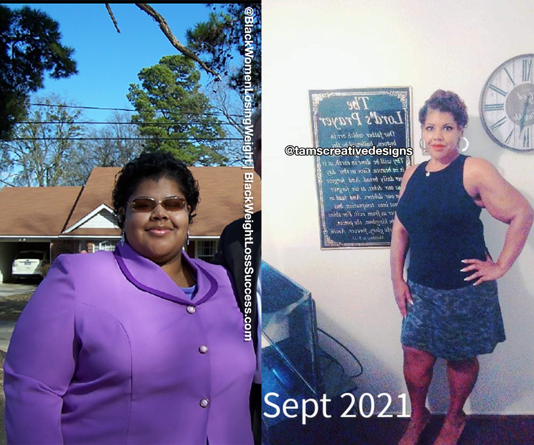 Tamara before and after weight loss