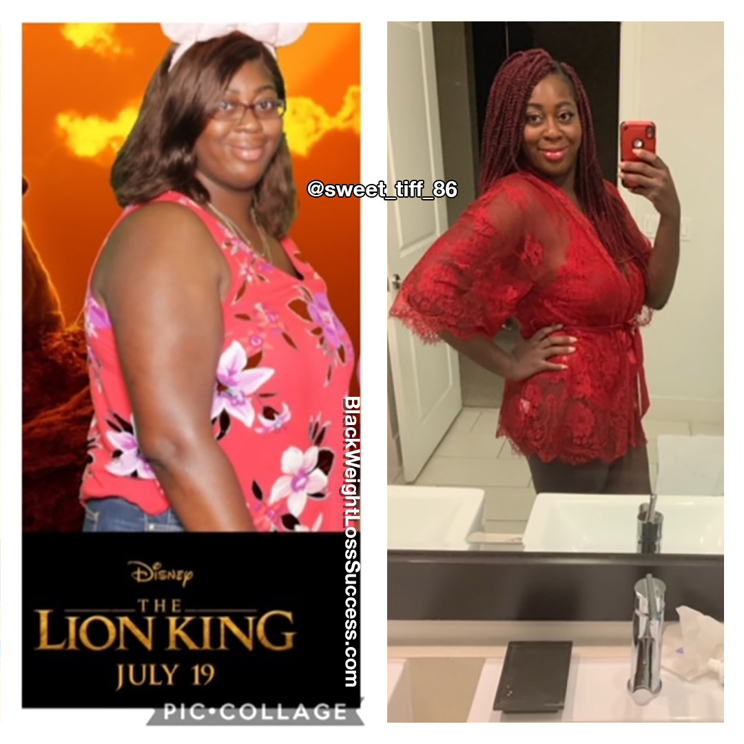 Tiffany lost 56 pounds
