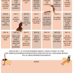 Image of BWLW's December 2021 Self Care Calendar
