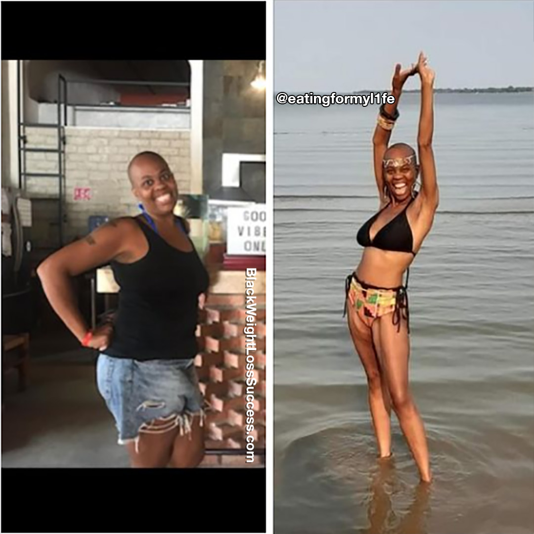 Evon before and after weight loss