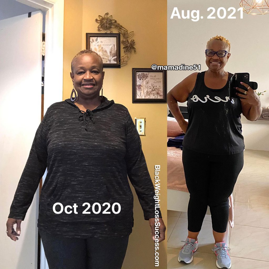 Geraldine lost 62 pounds - Black Weight Loss Success