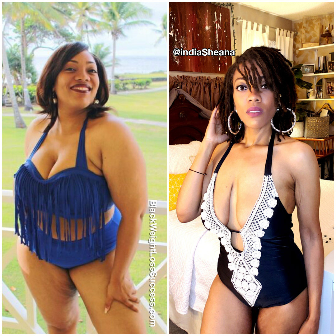 India before and after weight loss