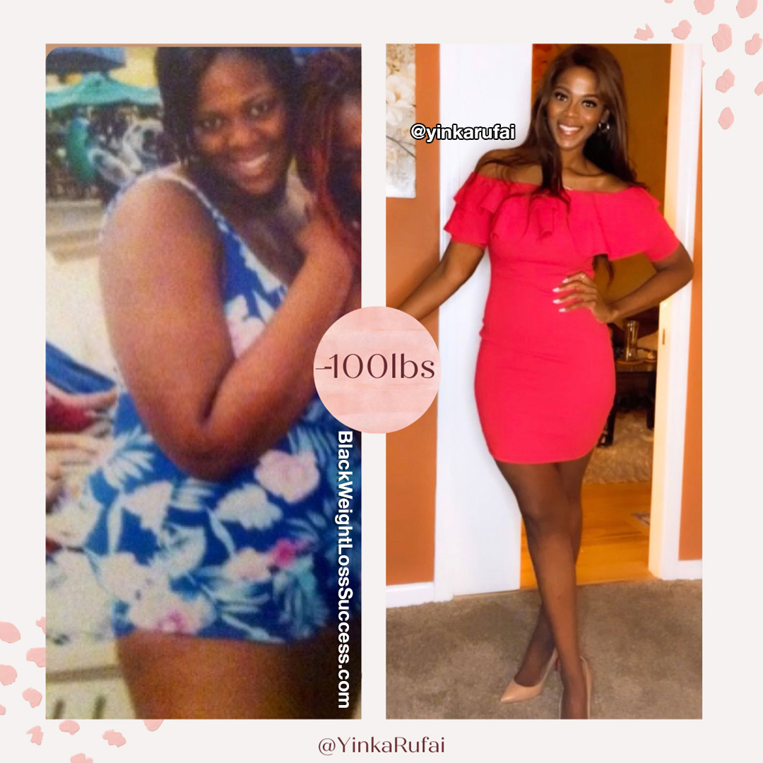 Yinka before and after weight loss