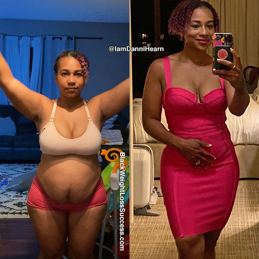 Danielle before and after weight loss