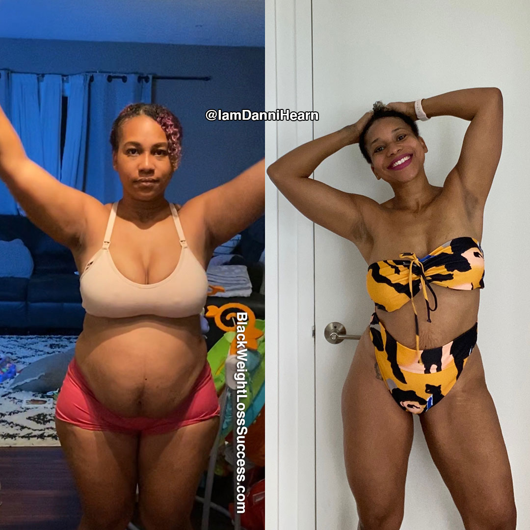 Danielle before and after weight loss