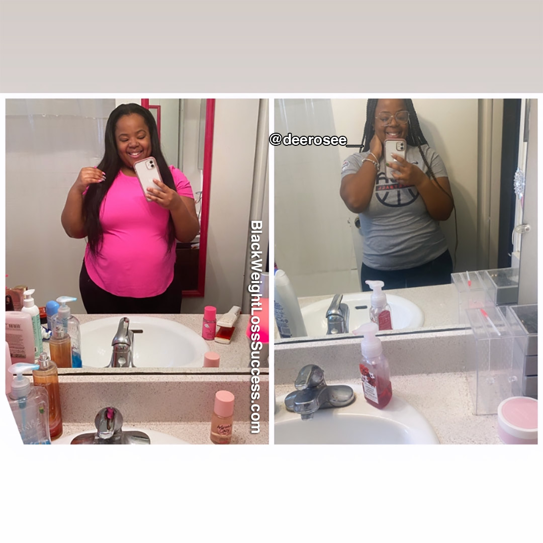 Darlisha before and after weight loss