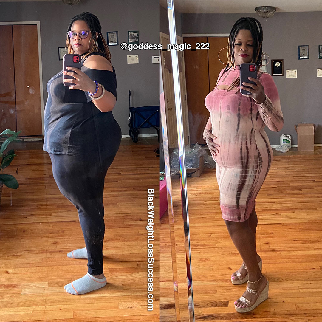 Erica before and after weight loss