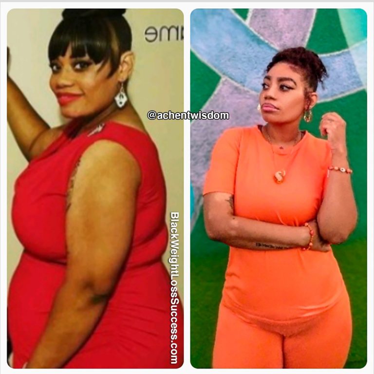 Erika lost 88 pounds - Black Weight Loss Success