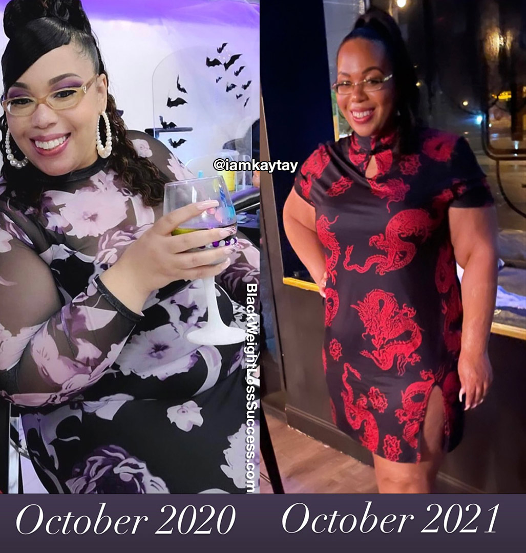 Kay before and after weight loss