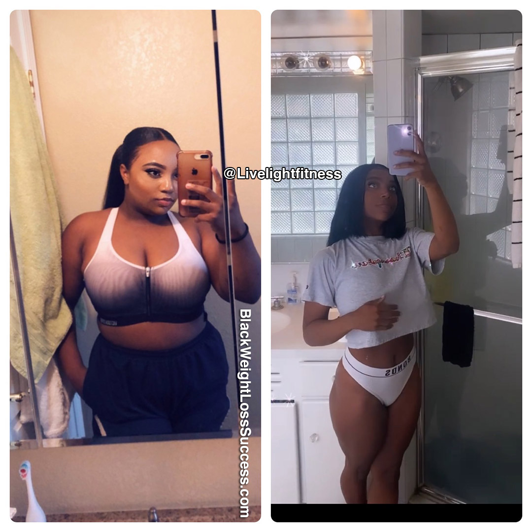Lia before and after weight loss