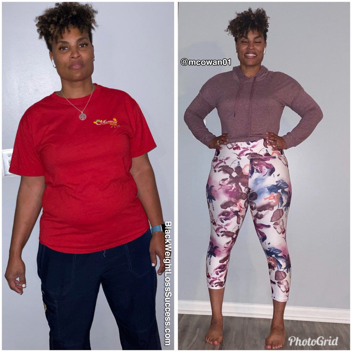 Michelle before and after weight loss