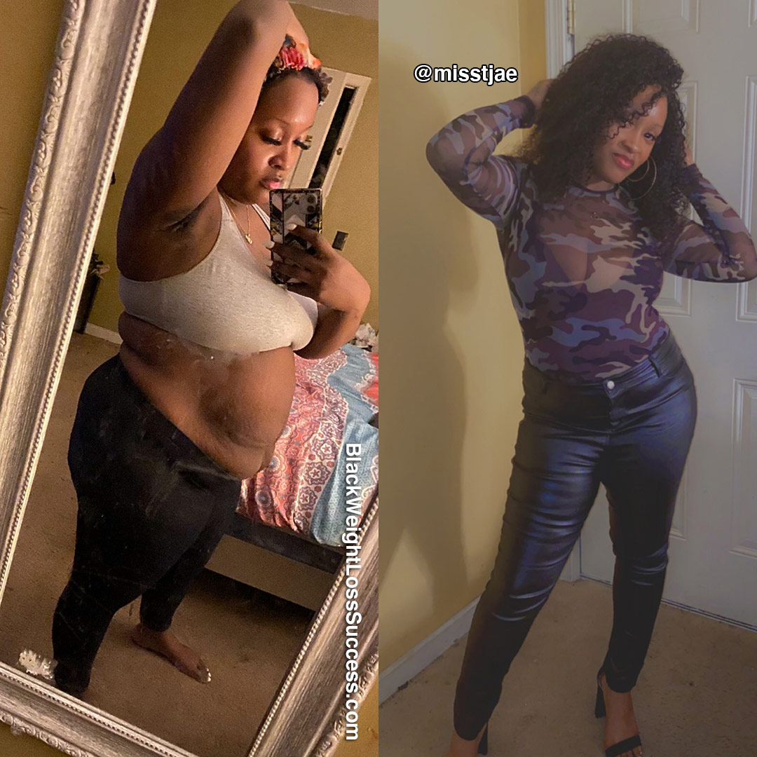 Tjae before and after weight loss