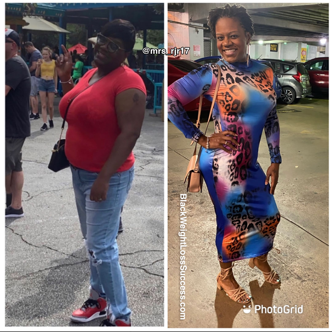 LaChica before and after weight loss