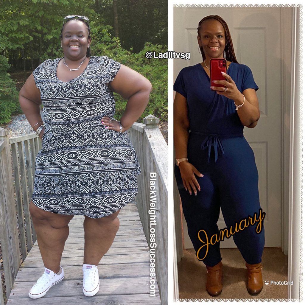 Tonya lost 136 pounds Black Weight Loss Success