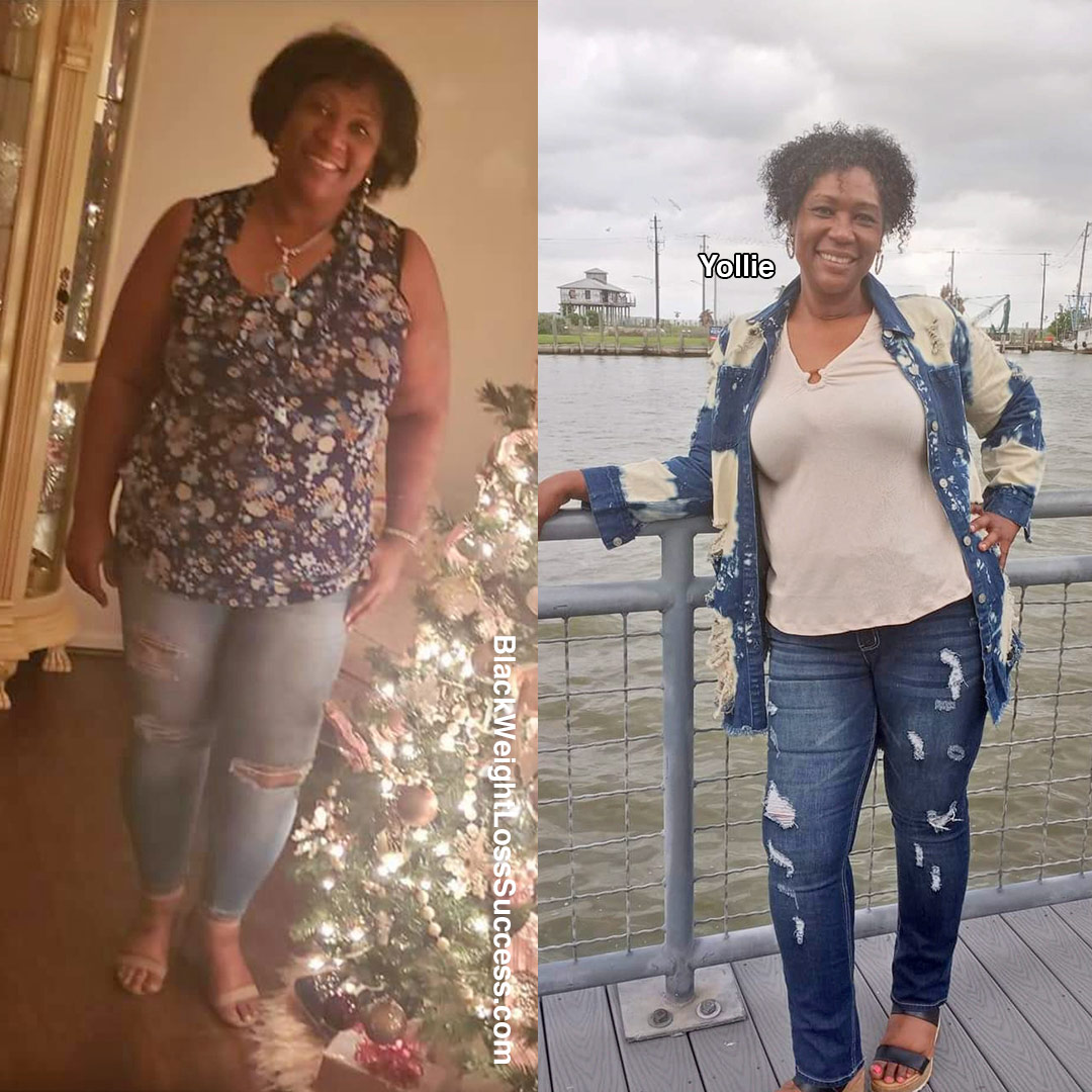 Yollie before and after weight loss