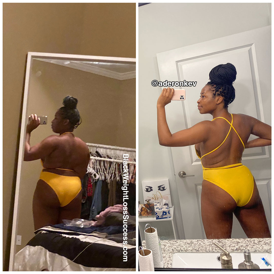 Aderonke before and after weight loss