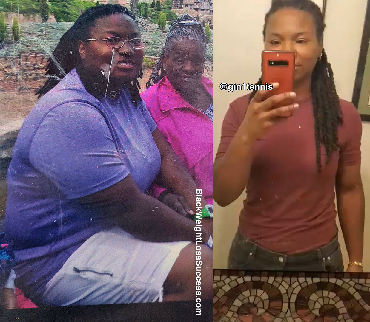 Deandra before and after weight loss