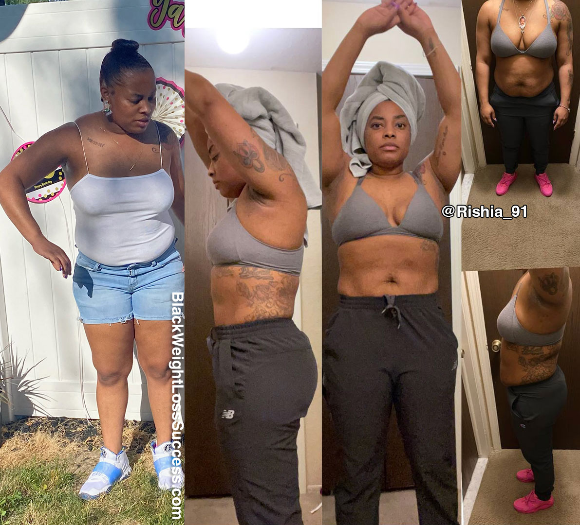 Marishia before and after weight loss
