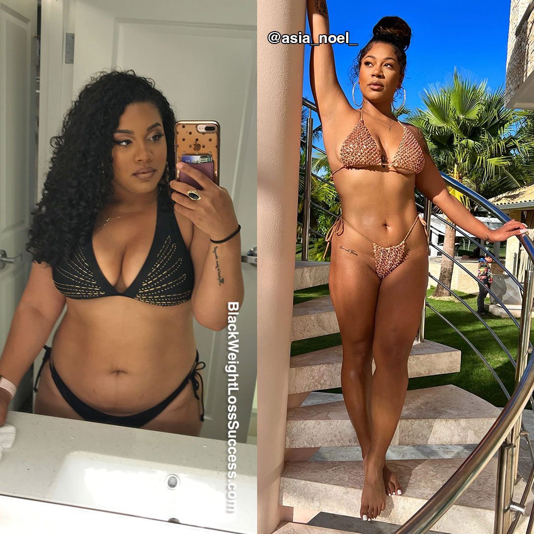 Asia before and after weight loss
