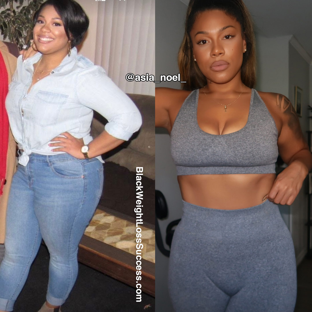 Aisa before and after weight loss
