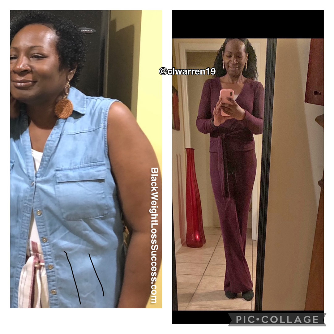 Carol before and after weight loss