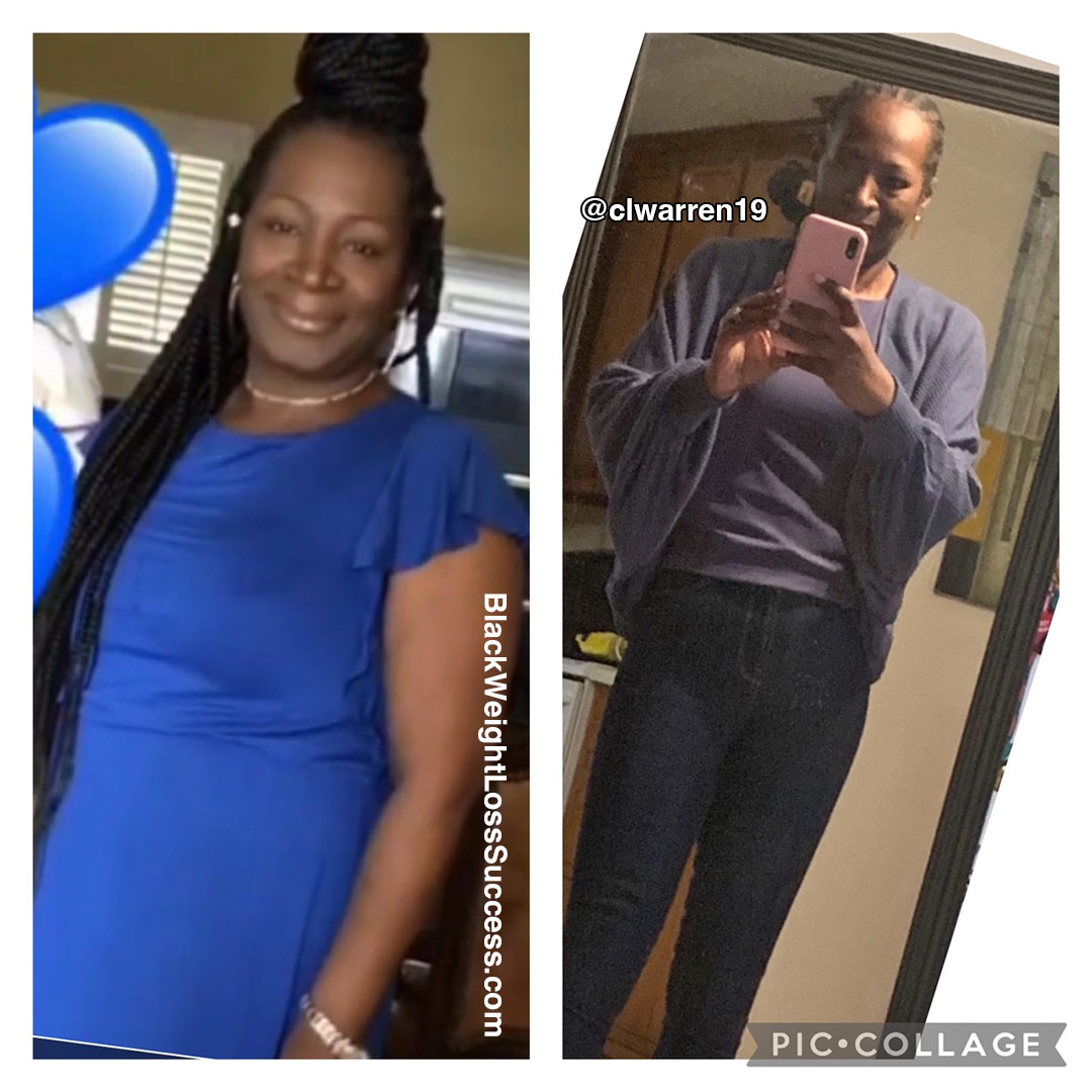 Carol before and after weight loss
