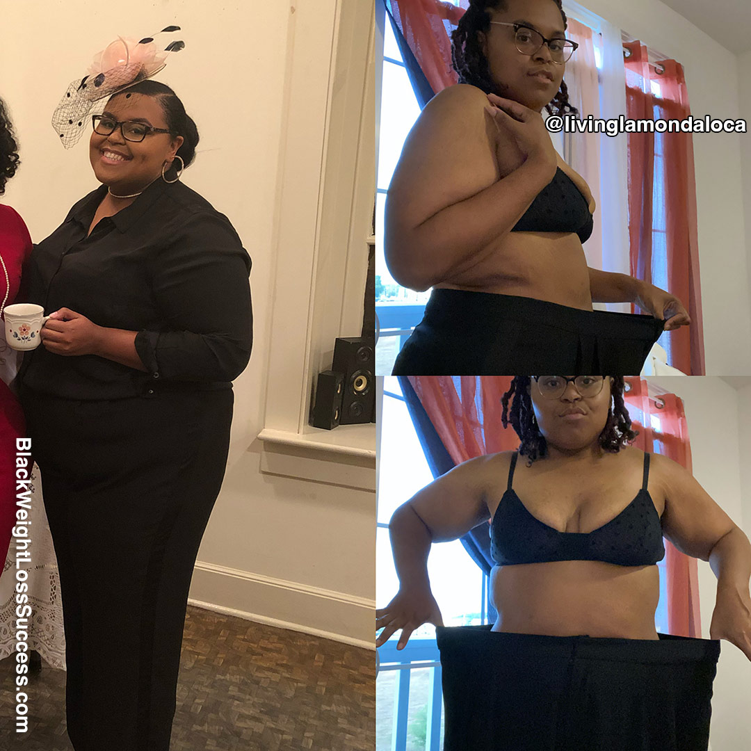 Lamonda before and after weight loss
