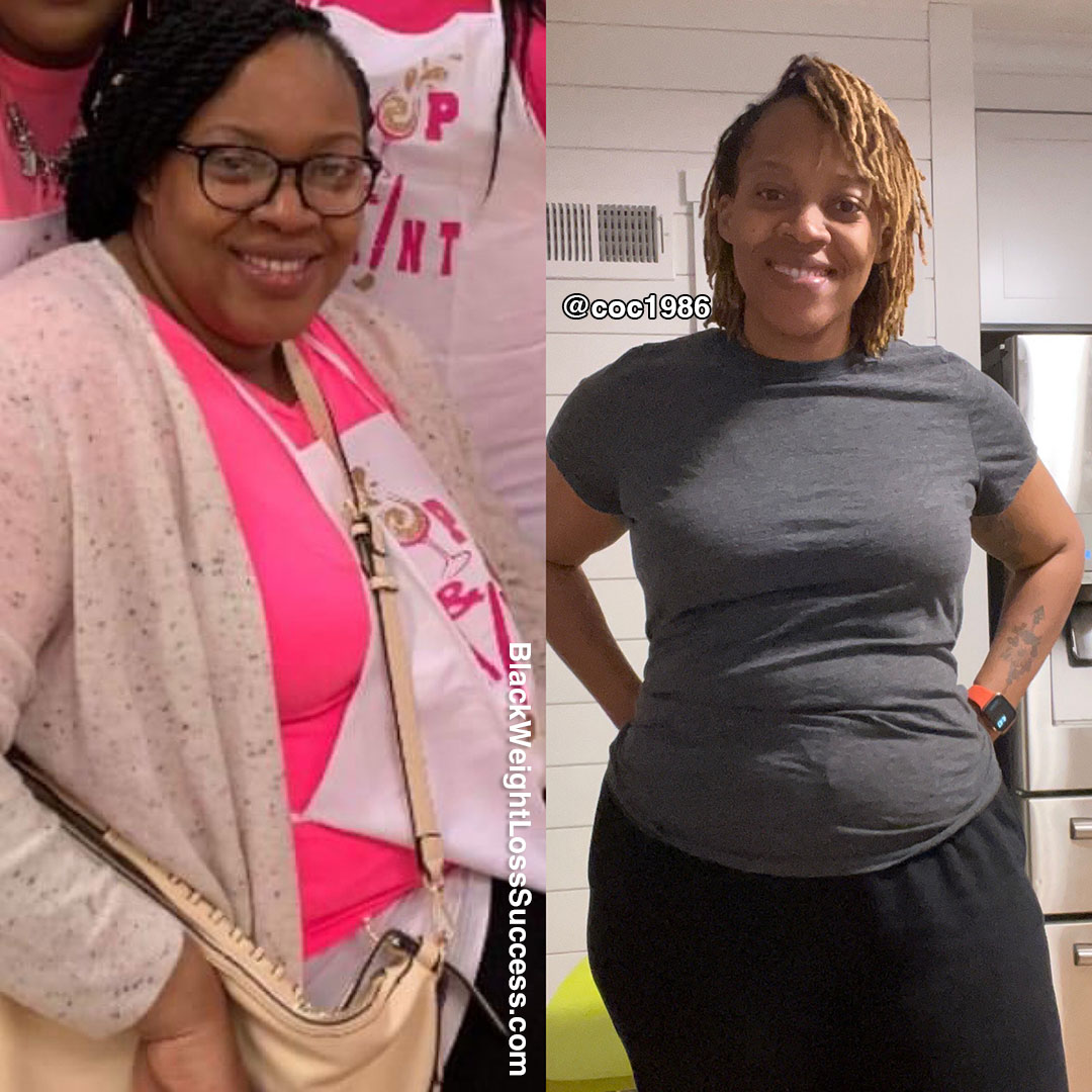 Cassie before and after weight loss