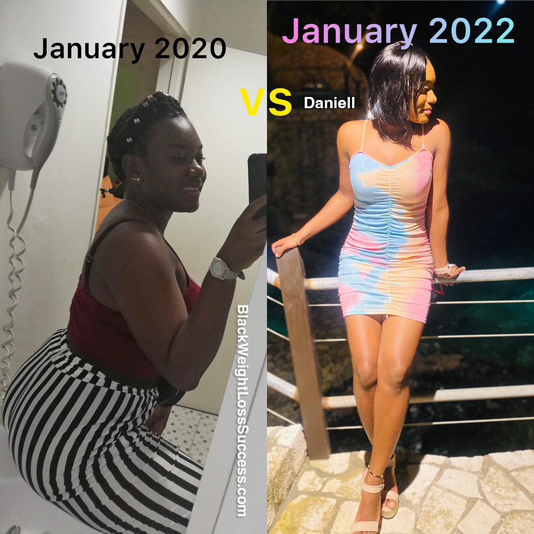 Daniell before and after weight loss
