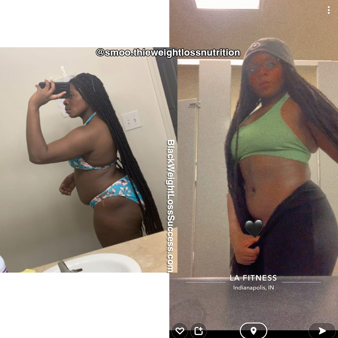 Audrea before and after weight loss