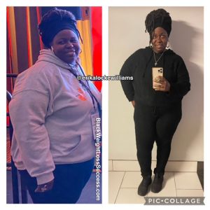 Erika lost 75 pounds - Black Weight Loss Success