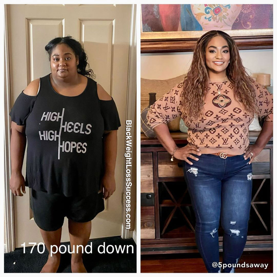 Lisa before and after weight loss