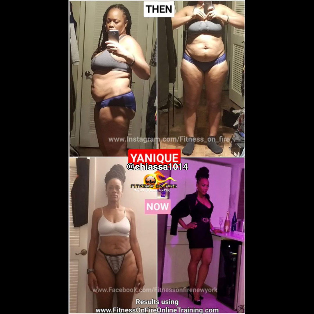 Yanique before and after weight loss