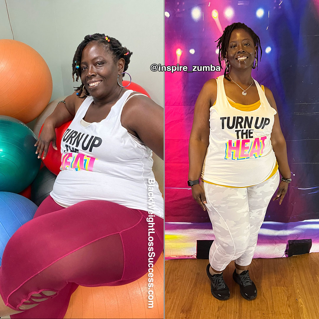 Drea lost 46 pounds