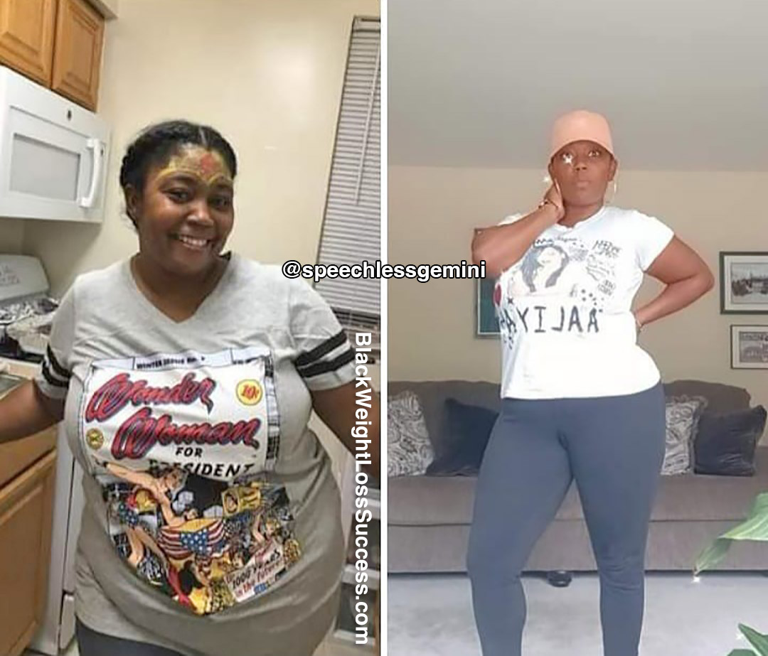 Felicia before and after weight loss