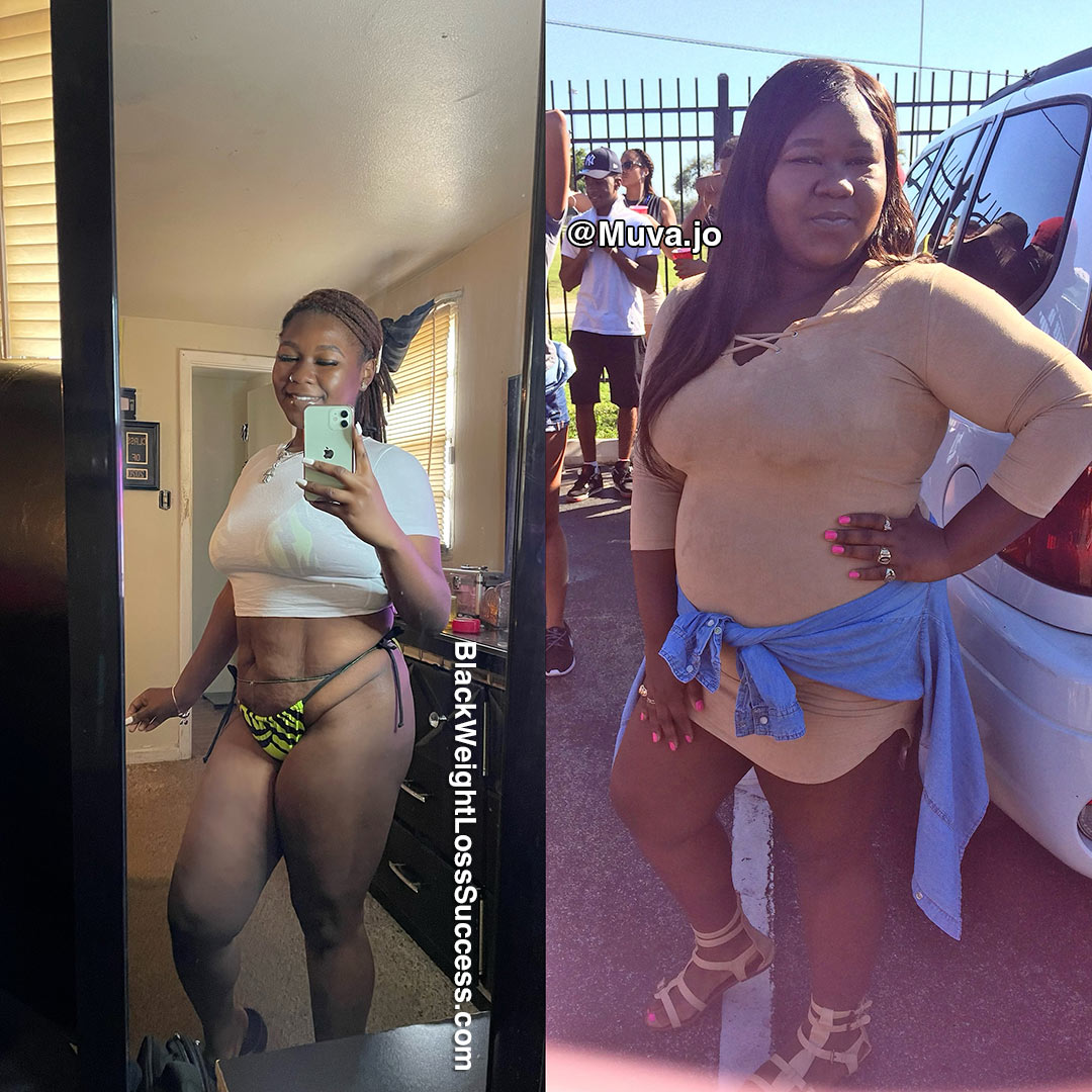 Jonisha before and after weight loss