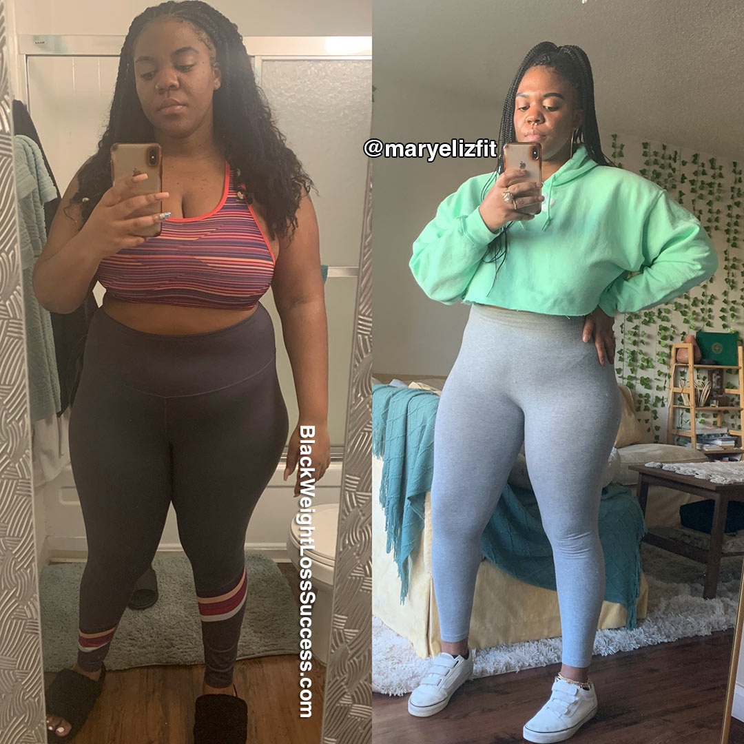 Mary before and after weight loss