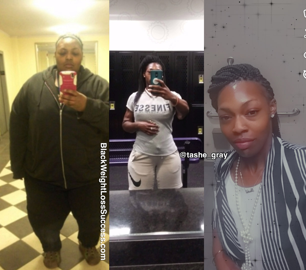 Tashe before and after weight loss