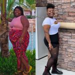 Falicia before and after weight loss