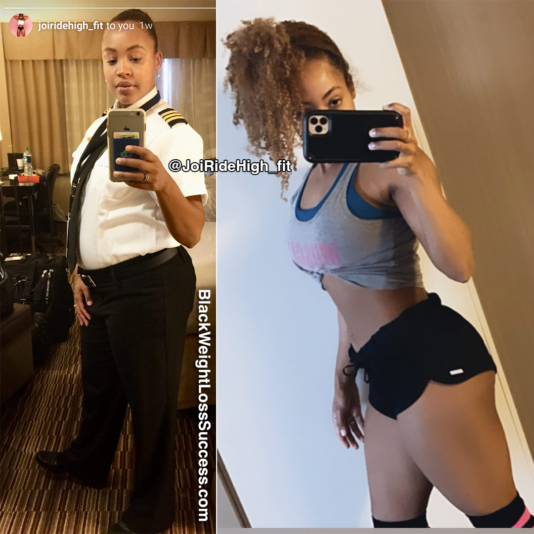 Joi before and after weight loss